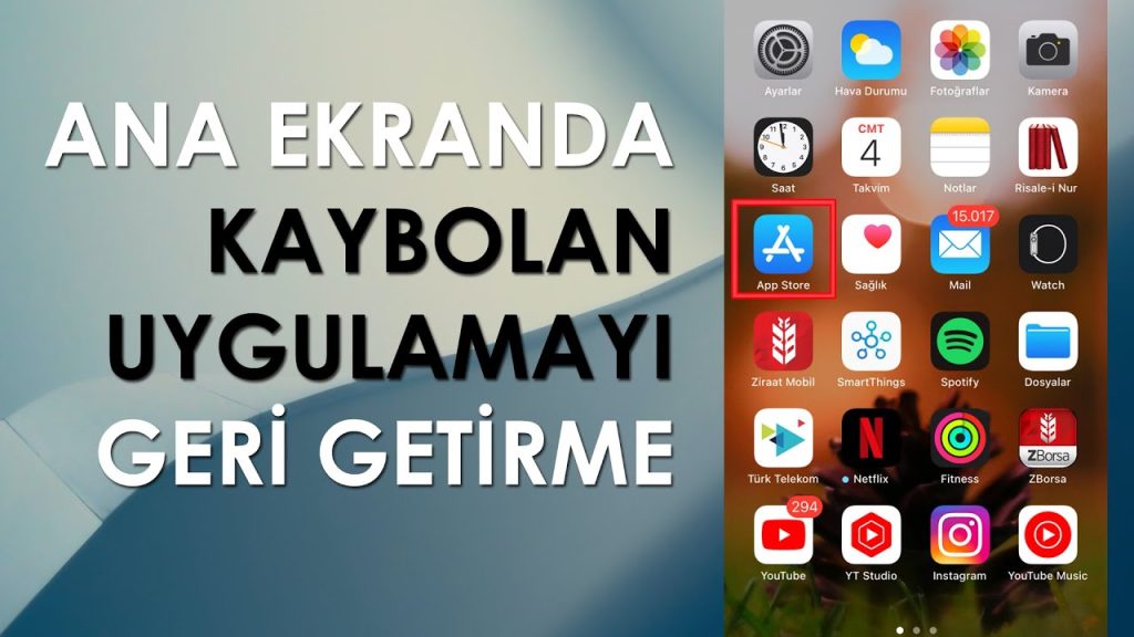 Telefondan Silinen Uygulamaları Görme ve Geri Getirme