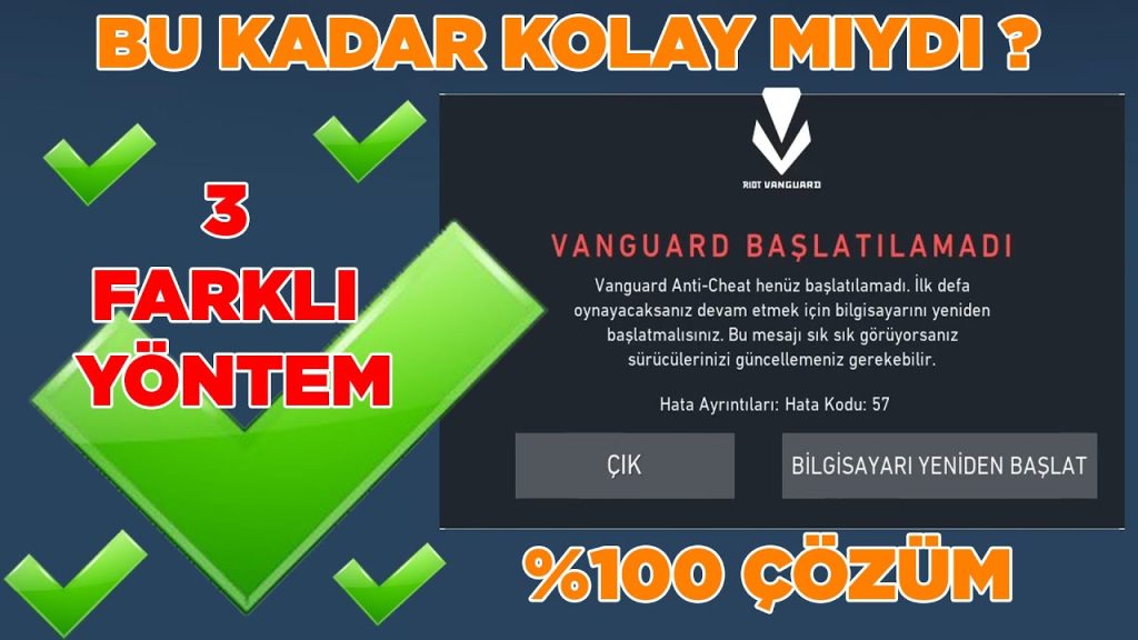 Valorant Hata Kodu 57 Nasıl Çözülür?