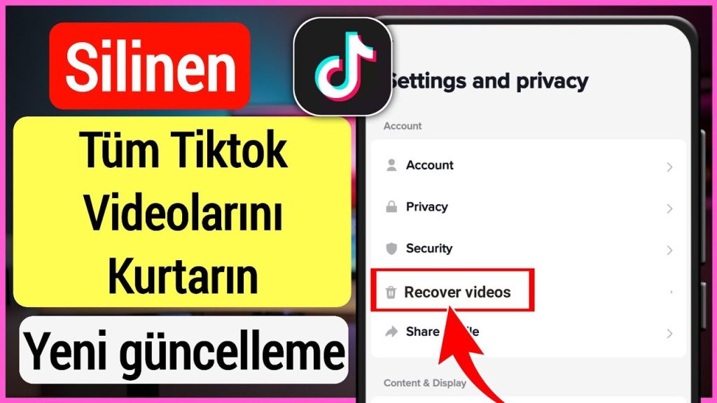 Tiktok Silinen Mesajları Geri Getirme Nasıl Yapılır?